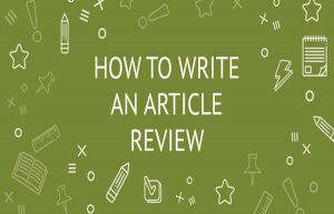 怎麼寫article review？